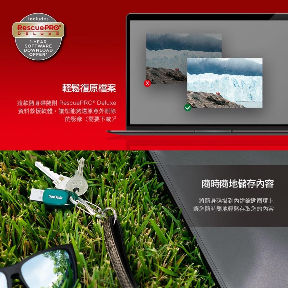 SanDisk Ultra Eco™ USB 3.2  CZ96 64GB 隨身碟  (公司貨) ＂環保愛地球＂-細節圖5