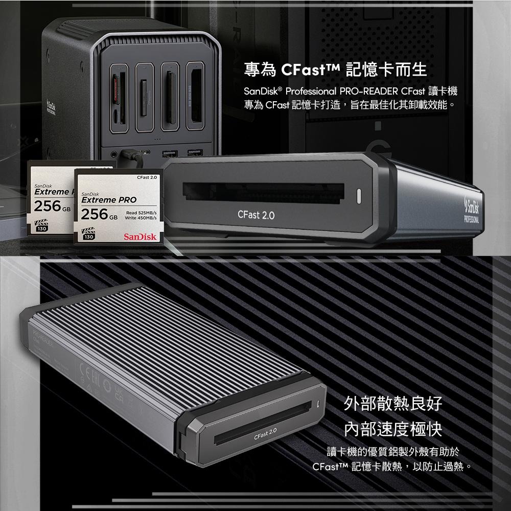 SanDisk Professional PRO-READER CFast™讀卡機(公司貨)-細節圖5