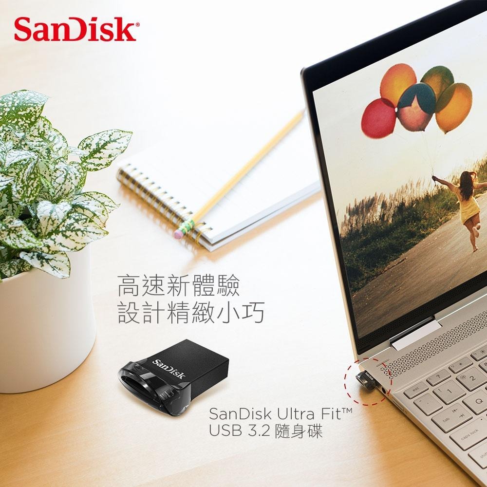 SanDisk Ultra Fit USB 3.2 CZ430 128GB 高速隨身碟 (公司貨)-細節圖2
