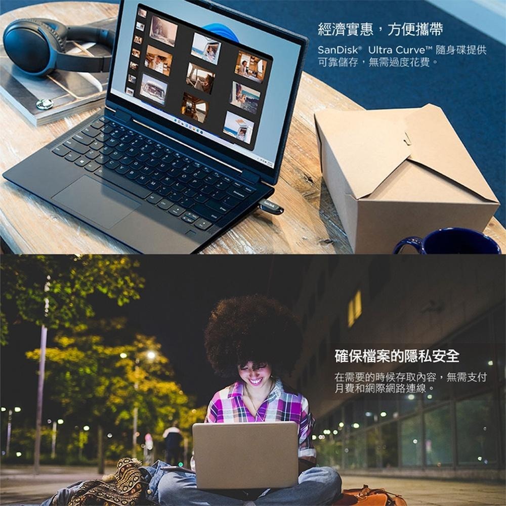 SanDisk Ultra Curve USB 3.2 CZ550 256GB 隨身碟 公司貨-細節圖6