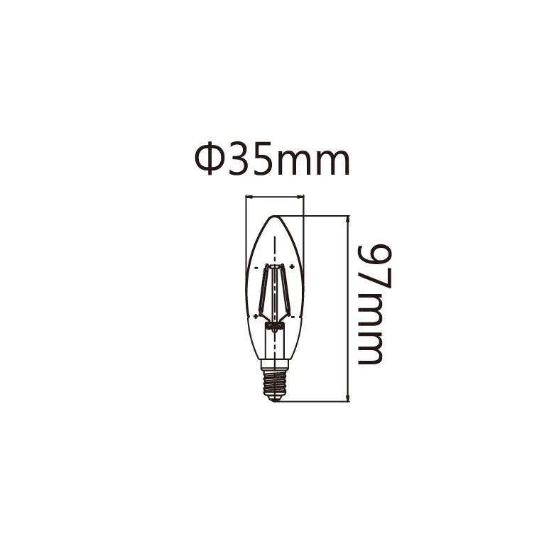 【舞光原廠授權】 燈飾123｜仿鎢絲尖清燈泡｜10入組｜E14｜LED 4W ｜水晶燈泡｜蠟燭燈泡｜愛迪生燈泡-細節圖3