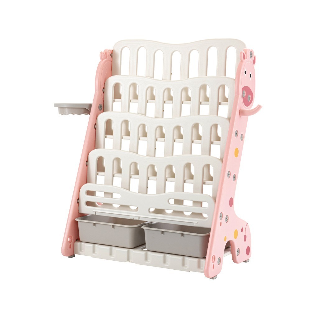 【巧福】多功能兒童收納書架 UC-016 (附籃框、掛勾)-規格圖2