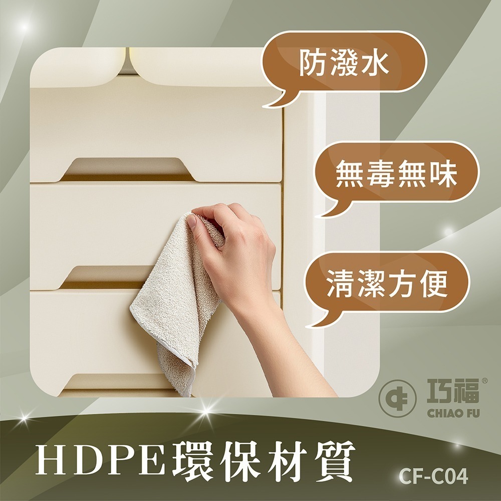【巧福】移動式收納櫃 CF-C04 贈收納盒 /輕鬆收納玩具、書籍、日用品-細節圖4