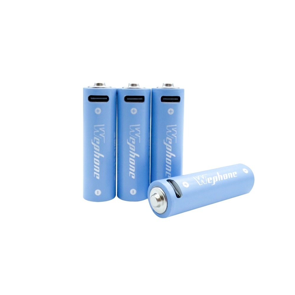 Type-C 可充式 鋰電池4入組 | 商檢認證 Wephone 充電電池 3號 4號 三號電池 四號電池 USB 快充-規格圖11