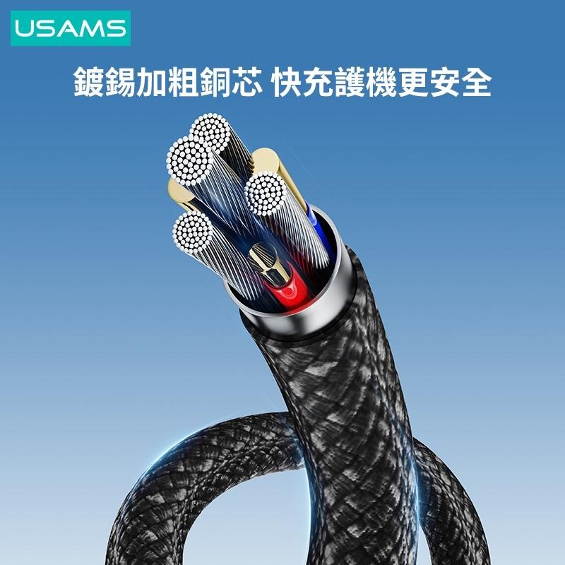 USAMS 60W 磁吸 數據線 Type-C To C | 適用 iPhone15/16 平板 手機 充電線 快充-細節圖8