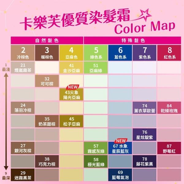 美吾髮 卡樂芙 優質染髮霜 最新色 染髮劑 霧感 霧茶 灰棕 梅酒亞麻 乾燥玫瑰 奶酒灰棕 霧月米棕【美麗密碼】-細節圖2