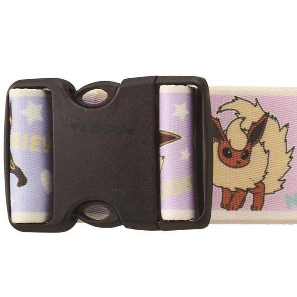 現貨 日本 Gowell 寶可夢 伊布 皮卡丘 可達鴨 行李束帶 無密碼鎖行李箱綁帶 行李箱帶 神奇寶貝【美麗密碼】-細節圖5