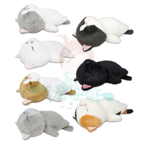 日本 內藤研究所nipopo 棒貓 睡覺貓 睡姿 躺姿 趴姿 俯姿 睡貓 療癒娃娃 貓咪娃娃 貓咪玩偶 睡袋【美麗密碼】-細節圖2