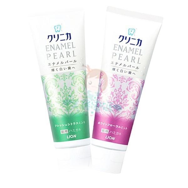 日本 LION獅王 固力寧佳 珍珠亮白牙膏130g 百花薄荷/柑橘薄荷 兩款供選 固齒佳【美麗密碼】-細節圖2