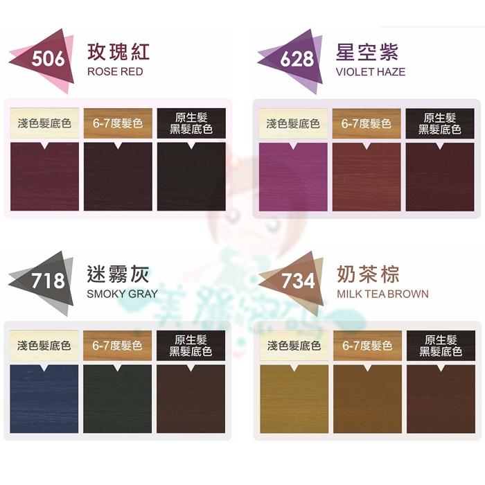 舒妃 SOFEI 紫月光 UNI COLOR 植護髮染髮霜 玫瑰紅 星空紫 迷霧灰 奶茶棕 就是藍 植萃添加【美麗密碼】-細節圖2