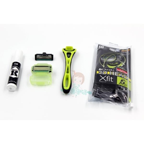 日本 貝印 KAI 5刀刃 Xfit刮鬍刀 8替刃 4替刃 旅行組 XF5-4BS 刀把 刀片 除毛刀 多款【美麗密碼】-細節圖3