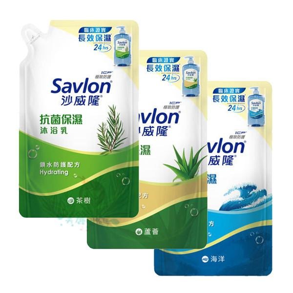 沙威隆 保濕沐浴乳 850g 茶樹 蘆薈 海洋 琥珀雪松 鳶尾花 白茶 洋甘菊 補充包 多款【美麗密碼】-細節圖4