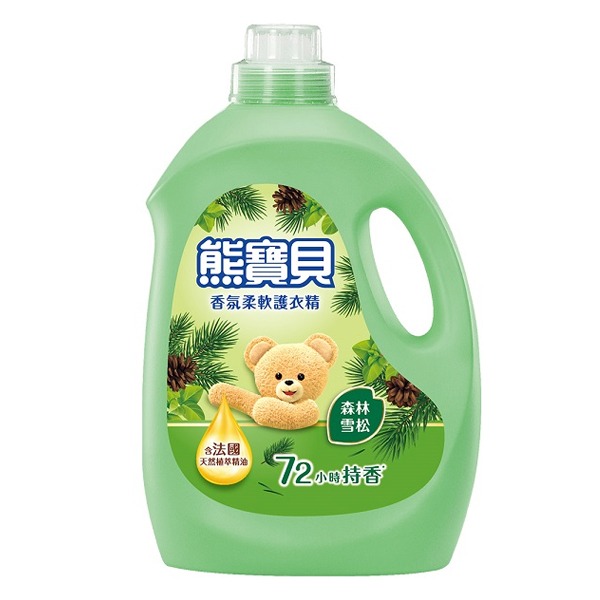 熊寶貝 衣物柔軟精 柔軟護衣精 海洋/陽光馨香/玫瑰/純淨溫和/竹萃淨味/櫻花/小蒼蘭/森林雪松 柔軟乳【美麗密碼】-規格圖4