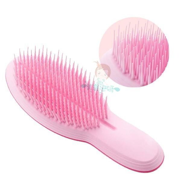 英國TANGLE TEEZER 撫平毛躁美髮梳 專利護髮梳 手把型 亮粉【美麗密碼】-細節圖2