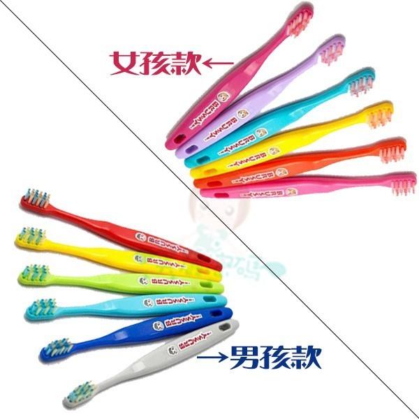 日本 BRUSSY! 兒童牙刷 男孩 藍色/女孩 粉色 12入 附1刷蓋 二款供選 【美麗密碼】-細節圖2