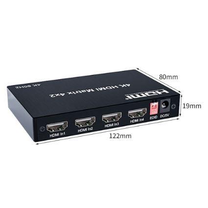 台中現貨 2.0版 HDMI4進2出 四進二出 4對2 切換器 分配器 光纖 3.5 同軸 音頻分離 HDMI 4進2出-細節圖7