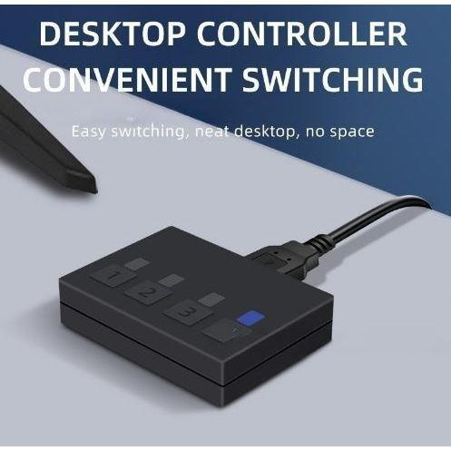 台中現貨 HDMI切換器 4進1出 KVM切換器 HDMI4進1出 1080P 鍵盤滑鼠共享 電腦主機分屏器 USB-細節圖4