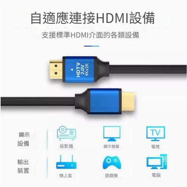 台中現貨 HDMI線 2.0版 HDMI影音傳輸線 HDTV 高清線 4K線 HDMI延長線 10 15 20米 滿芯線-細節圖2