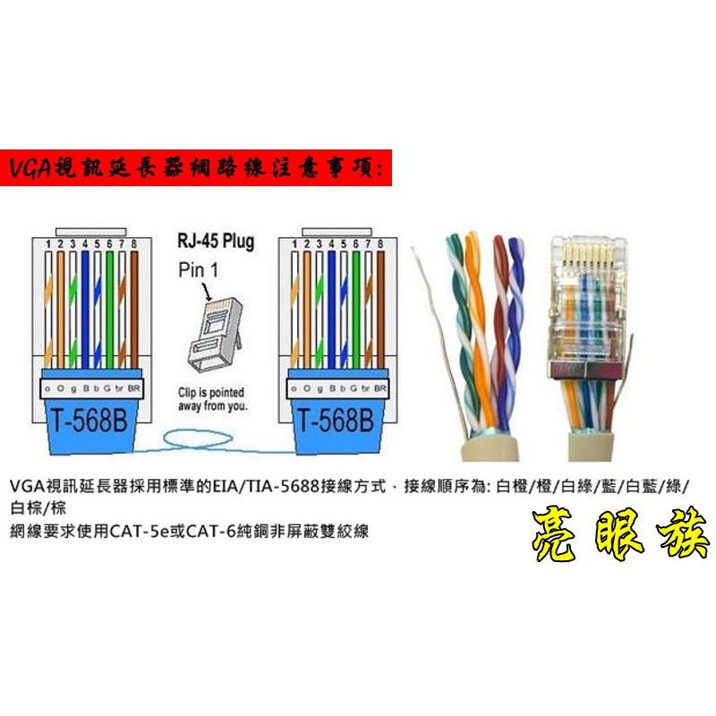 台中現貨  VGA單網線延長器 100米 1080P VGA延長器 VGA轉RJ45 VGA訊號延長器 工程用 工程業-細節圖5