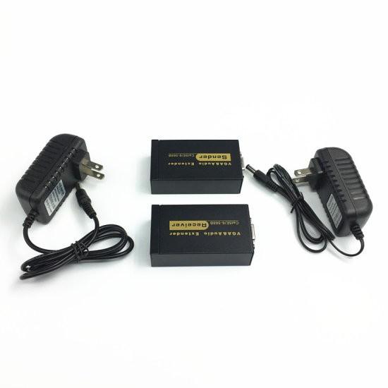 台中現貨 VGA單網線延長器 100米 1080P VGA延長器 VGA轉RJ45 VGA訊號延長器 工程用 工程業-細節圖6