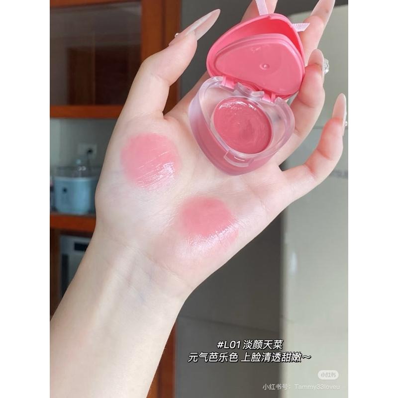 VEECCI唯資 布丁唇頰多用膏 自然水光感 韓系妝容唇釉腮紅水潤保濕脣膏腮紅-細節圖3