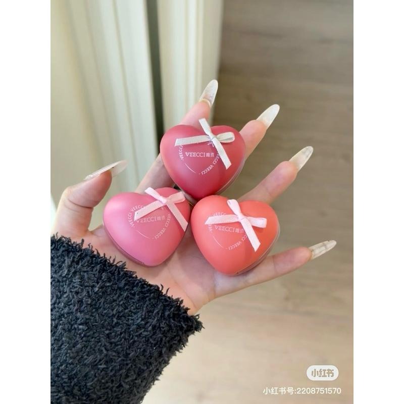 VEECCI唯資 布丁唇頰多用膏 自然水光感 韓系妝容唇釉腮紅水潤保濕脣膏腮紅-細節圖8