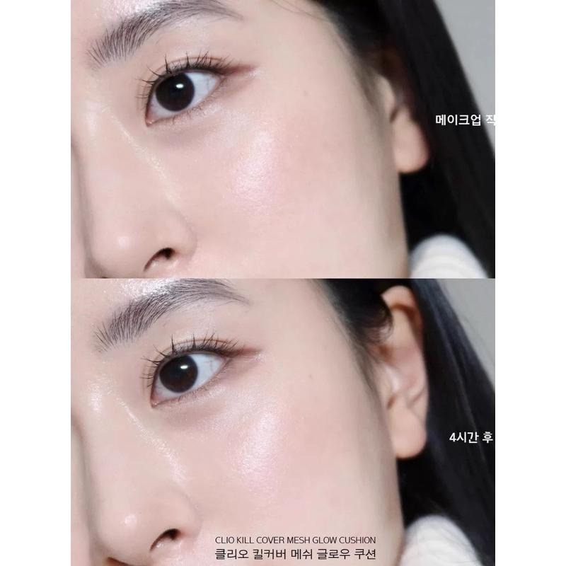 韓國 CLIO珂萊歐 氣墊粉餅 『送替換裝』 粉方盒 完美光澤氣墊粉餅套組 持妝控油保濕輕薄粉底液bb霜遮瑕-細節圖9