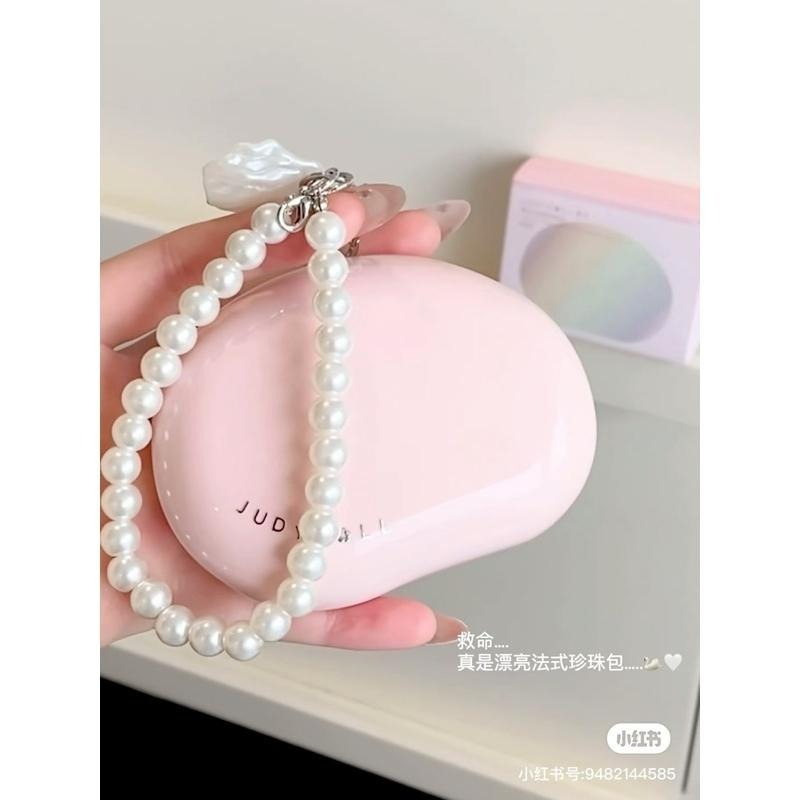 Judydoll橘朵 珍珠氣墊遮瑕提亮液『送珍珠掛鏈』遮瑕膏 面部膨脹遮淚溝高光面中平整飽滿提亮打亮-細節圖9