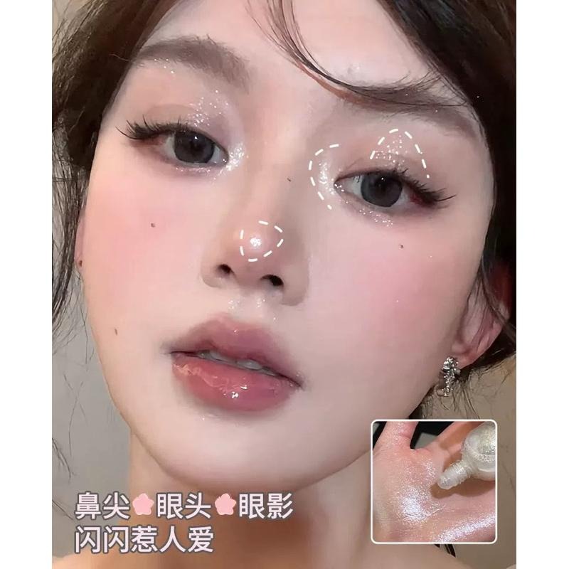 Gracebabi 鑽石光焦點滾珠高光液 高光提亮液 臉部提亮珠光細閃爆閃打亮液體高光-細節圖8