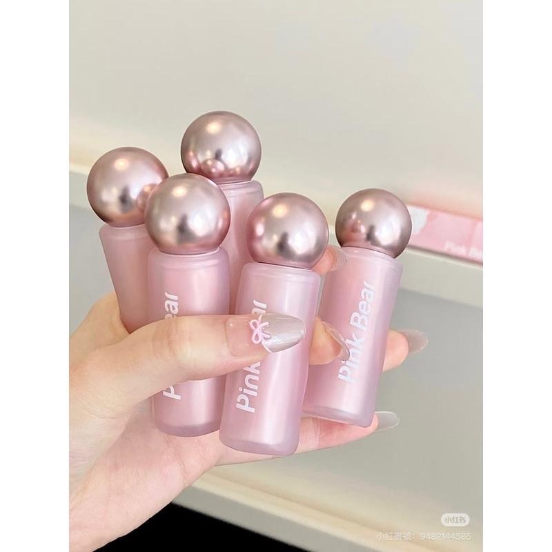 pinkbear皮可熊 貼貼唇泥 輕霧 持色 霧面 啞光 不易掉色唇泥唇釉口紅-細節圖2