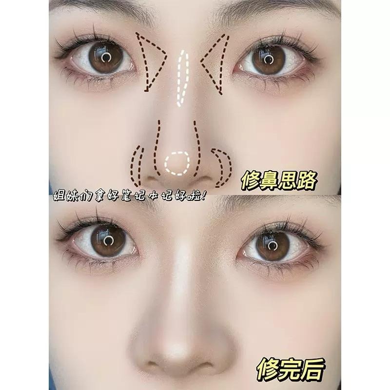 GECOMO格蒙 鐮刀鼻影刷 斜角修容刷 側影陰影暈染刷 鼻梁半扇形化妝刷具-細節圖5