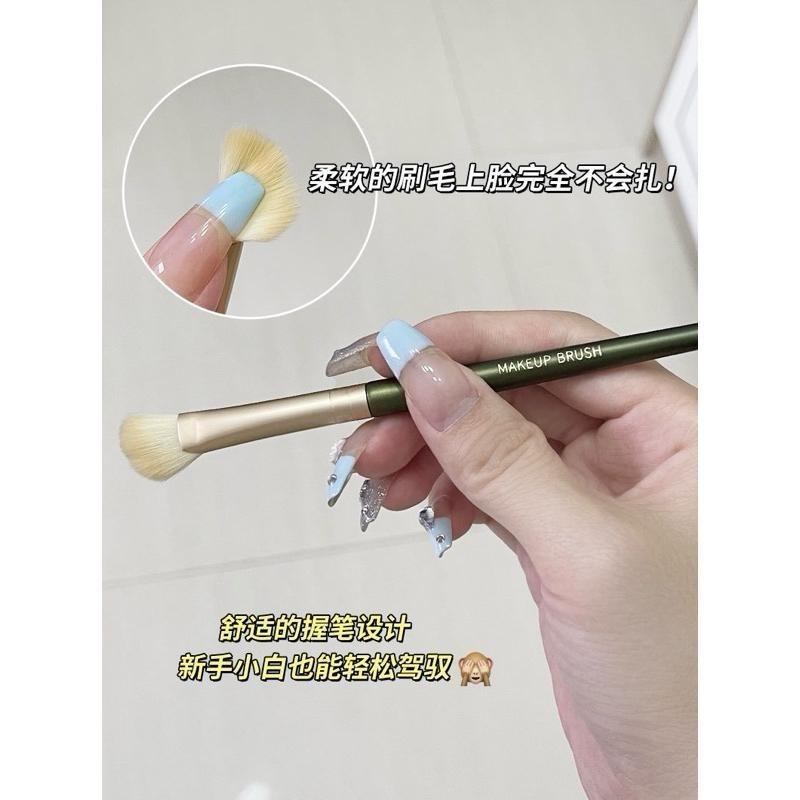 GECOMO格蒙 鐮刀鼻影刷 斜角修容刷 側影陰影暈染刷 鼻梁半扇形化妝刷具-細節圖7