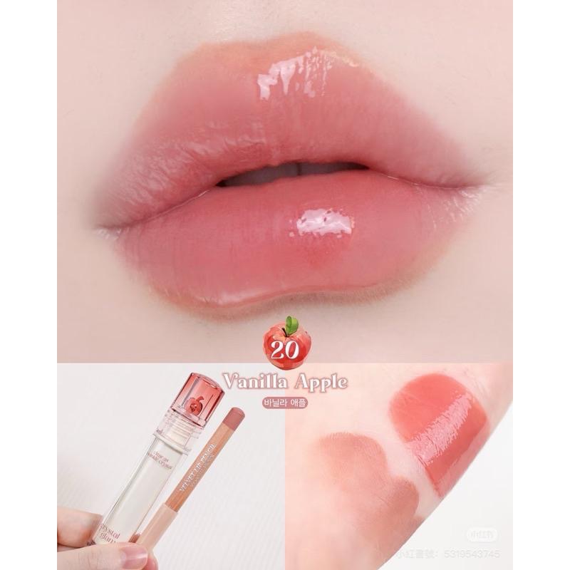 韓國 CLIO 蘋果系列玻璃唇釉 Crystal Glam Tint 水晶光澤唇膏新色水光鏡面口紅 韓國代購-細節圖5