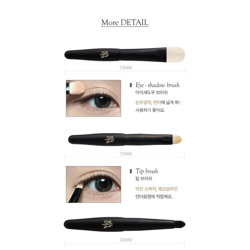 韓國 Rulidia 迷你刷具組 眼影刷 鼻影刷 腮紅刷 眼線臥蠶刷 打底刷 化妝刷具 韓國代購-細節圖6