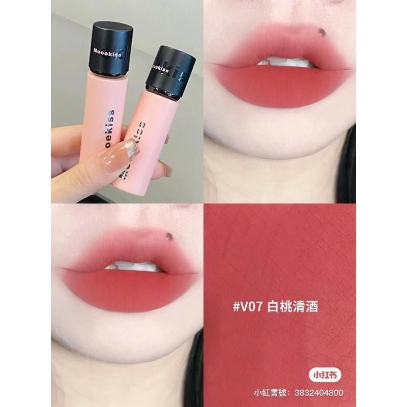 Mooekiss木柯詩 唇泥 絨霧太空泥 秋冬霧面啞光唇釉口紅 新品柔霧不沾杯唇霜-細節圖3