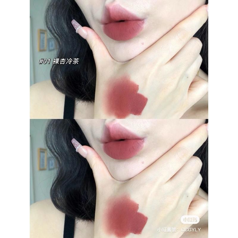 Mooekiss木柯詩 唇泥 絨霧太空泥 秋冬霧面啞光唇釉口紅 新品柔霧不沾杯唇霜-細節圖9