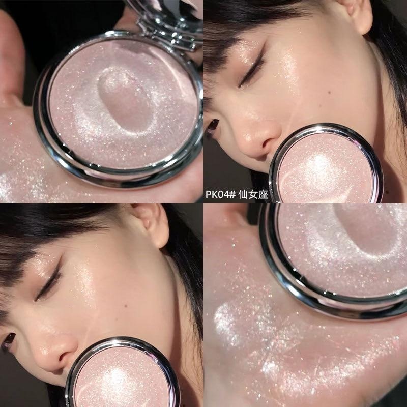 菲鹿兒 星系高光膏 單色臉部提亮面部打亮細閃珠光亮片爆閃持久土豆泥質地-細節圖4