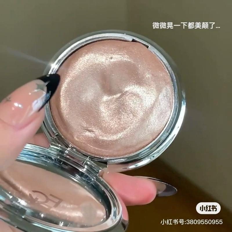 菲鹿兒 星系高光膏 單色臉部提亮面部打亮細閃珠光亮片爆閃持久土豆泥質地-細節圖6