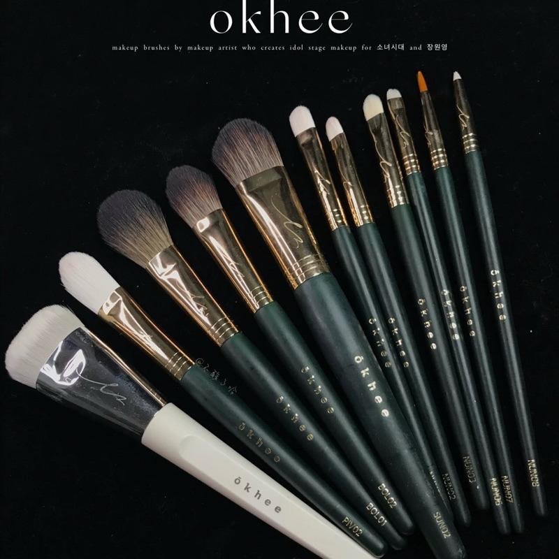 韓國 okhee 專業化妝刷 徐玉老師 明星彩妝師刷具 化妝刷粉底刷眼影腮紅修容刷李智雅化妝刷具-細節圖4