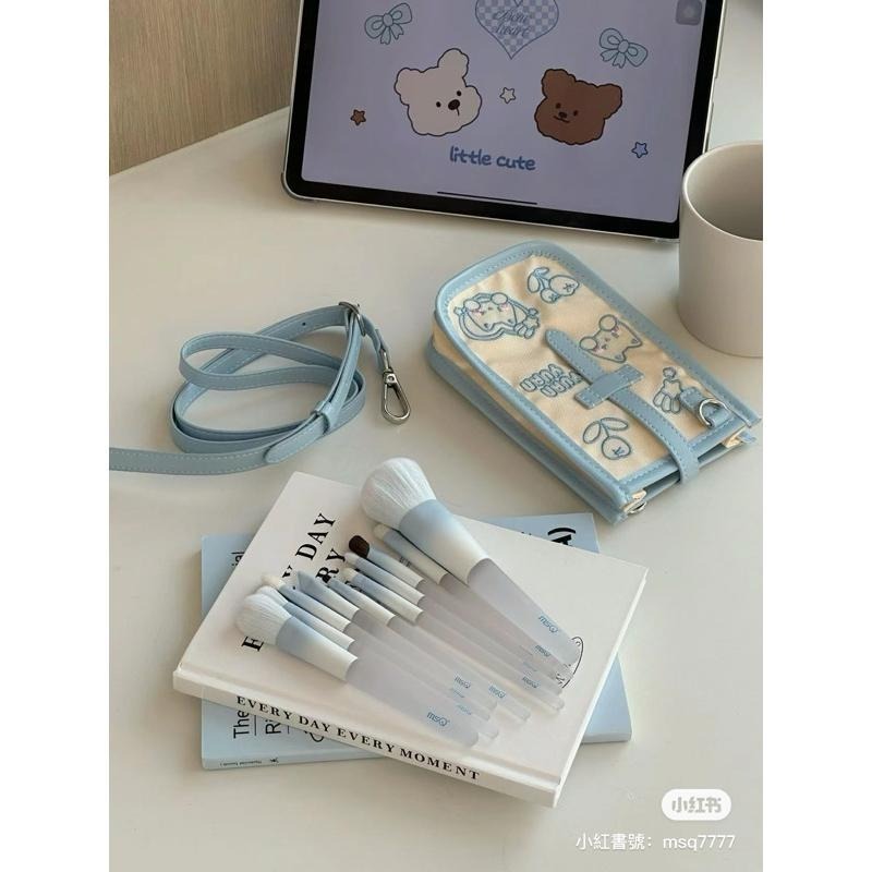 MSQ魅絲蔻x陳圓圓聯名刷具 2.0 一氣呵陳化妝刷 動物毛眼影刷修容刷腮紅刷眼線刷-細節圖4