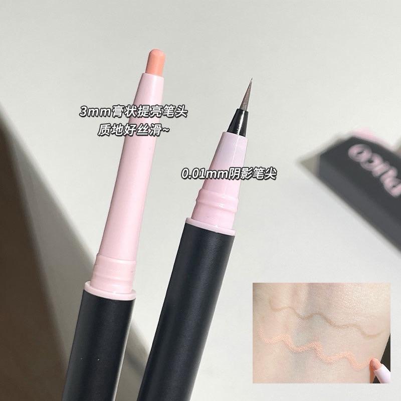 PUCO 雙頭臥蠶筆 眼線筆 高光提亮雙效放大雙眼立體眼妝啞光珠光-細節圖3