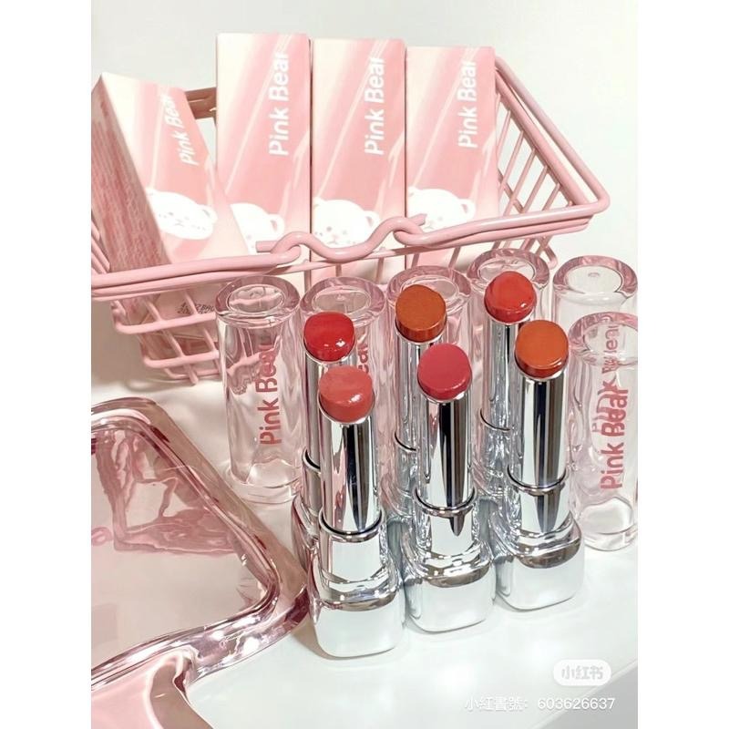 PINK BEAR皮可熊 糖光口紅 水精華口紅固體唇蜜光鏡面唇釉水光唇膏-細節圖4