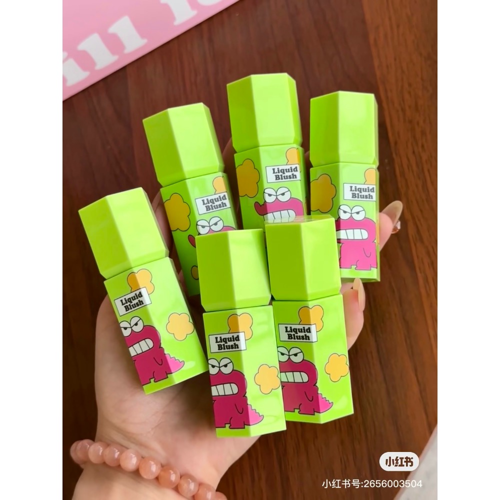 【新品預購】JILL LEEN 蠟筆小新 聯名款 腮紅液 腮紅泥 腮紅膏 膨脹收縮氛圍 提亮修容 自然提升氣色-細節圖2