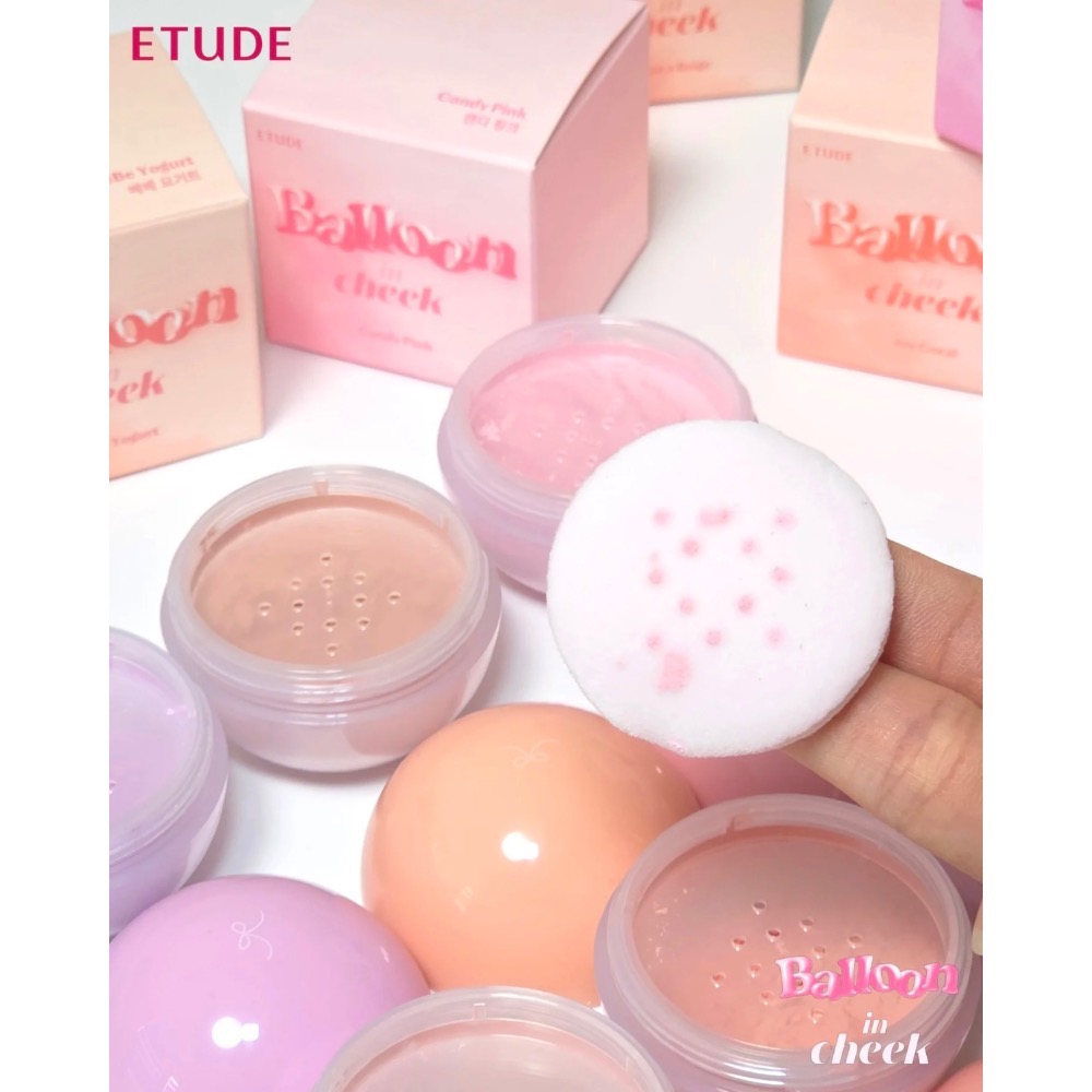 ETUDE HOUSE 氣球腮紅 球形腮紅粉 單色柔霧 啞光提亮修容 膨脹色 氛圍色 韓國代購-細節圖5