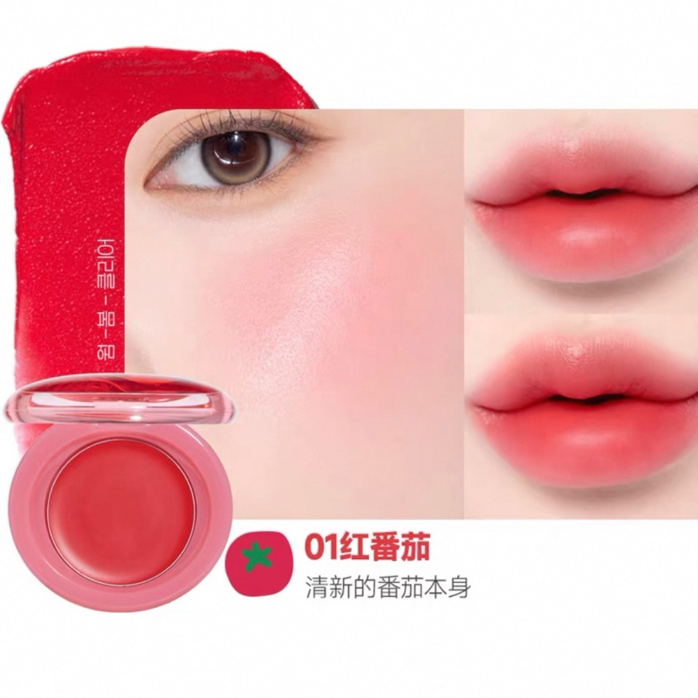ETUDE HOUSE 新品 果醬唇頰兩用膏 水果腮紅 水潤唇膏 唇頰兩用 啞光霧面唇彩 唇釉 口紅-規格圖9