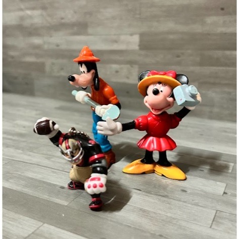 【迪士尼】組合包:1998年 米妮＆高飛&壞皮特 可動公仔-細節圖2