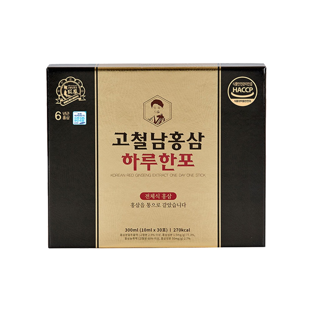 【台灣總代理】高麗紅篸黃金飲(30入*1盒)/韓國進口/高鐵男/6年人蔘/-細節圖2