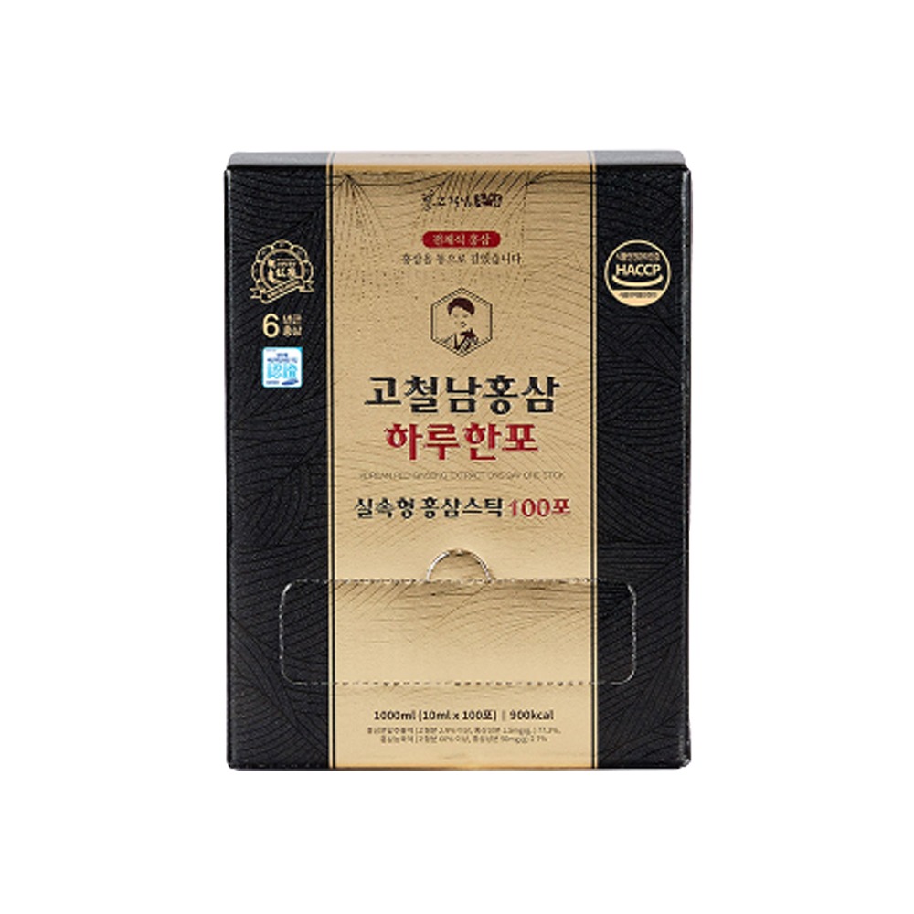 【台灣總代理】高麗紅篸黃金飲(100入*1盒)/韓國進口/高鐵男/6年人蔘/-細節圖2