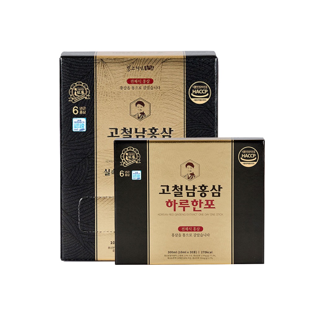 【台灣總代理】高麗紅篸黃金飲(30入*1盒)+(100入*1盒)/韓國進口/高鐵男/6年人蔘/家庭組-細節圖2