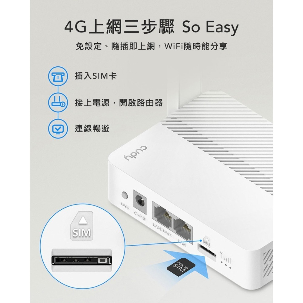 cudy LT300 4G N300行動分享器-細節圖3